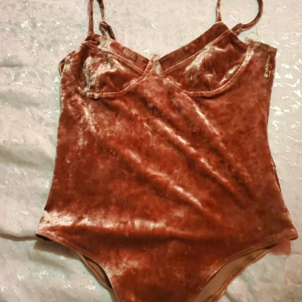 Forever 21 velvet bodysuit